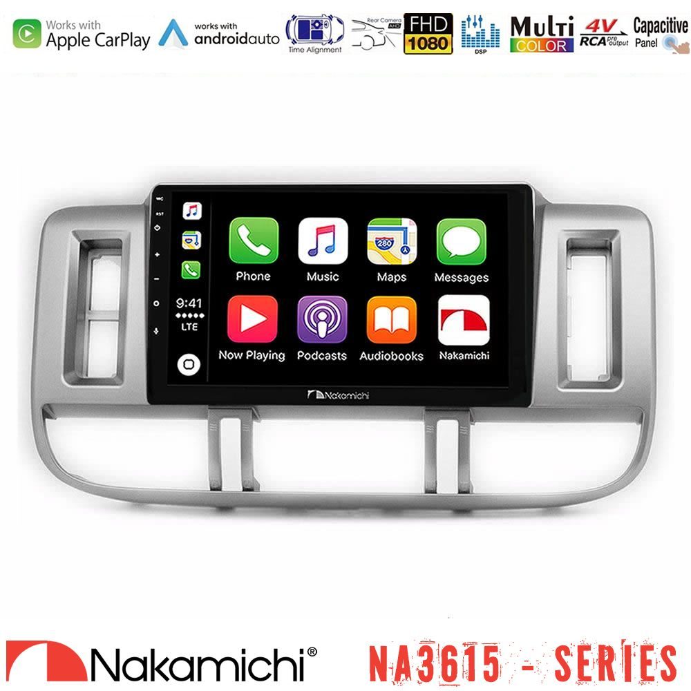 Nakamichi NA3615 Series Με Wireless Carplay & Android Auto Nissan X-Trail (T30) 2000-2003 Media Station Tablet 9"