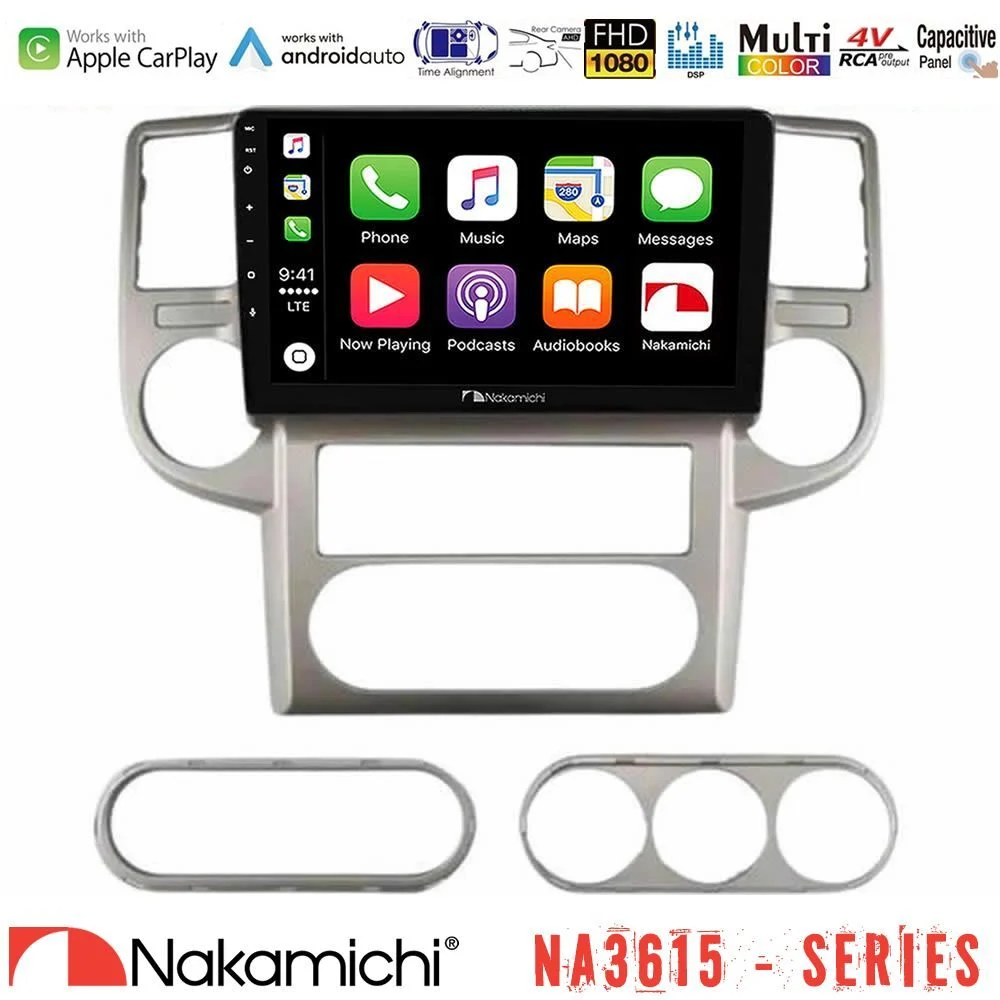 Nakamichi NA3615 Series Με Wireless Carplay & Android Auto Nissan X-Trail 2003-2007 Media Station Tablet 9"