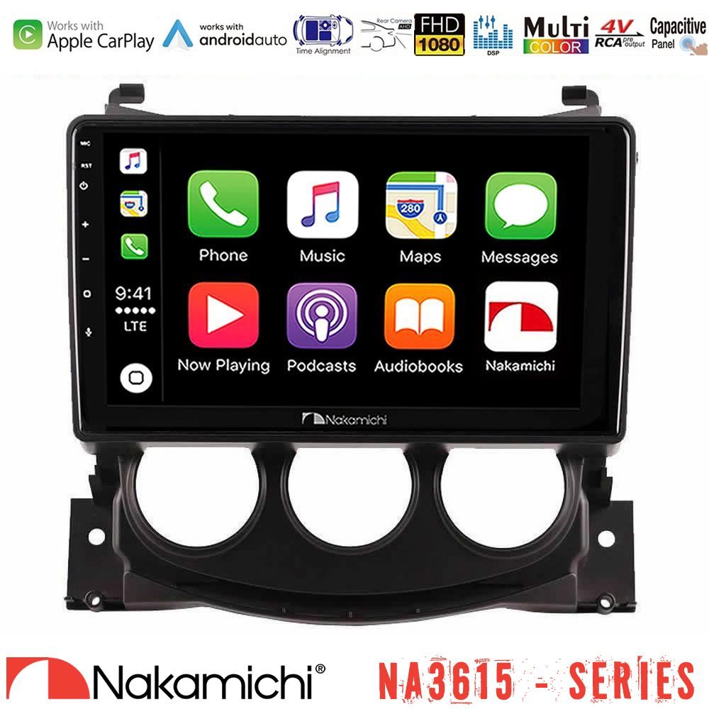 Nakamichi NA3615 Series Με Wireless Carplay & Android Auto Nissan 370Z 2009-2013 Media Station Tablet 9"