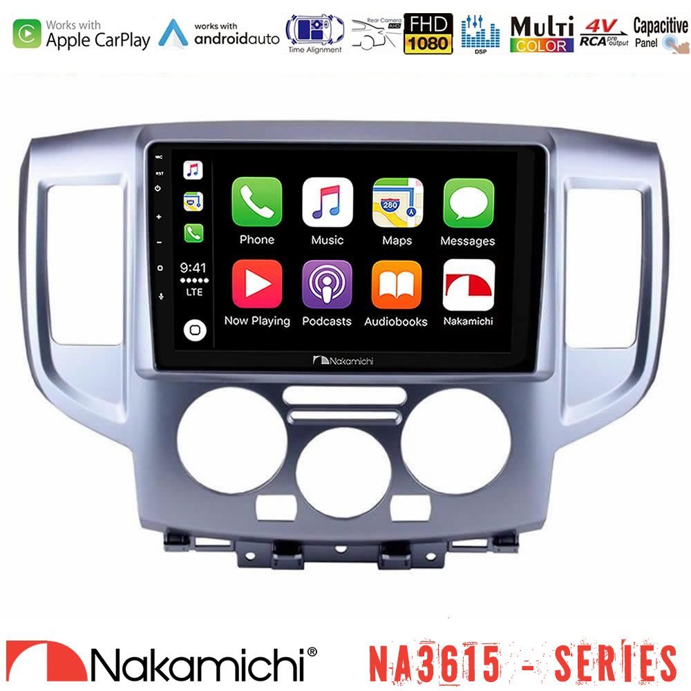 Nakamichi NA3615 Series Με Wireless Carplay & Android Auto Nissan NV200 Media Station Tablet 9"