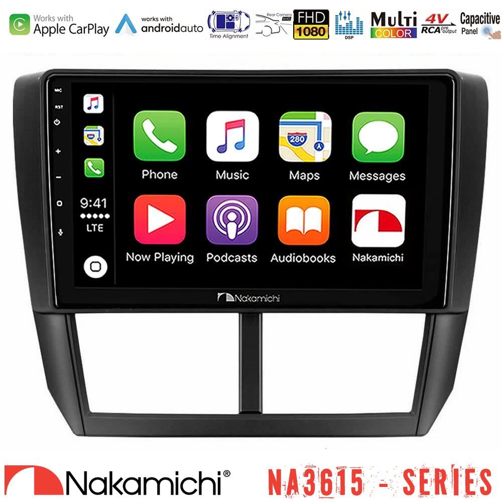 Nakamichi NA3615 Series Με Wireless Carplay & Android Auto Subaru Forester Media Station Tablet 9"