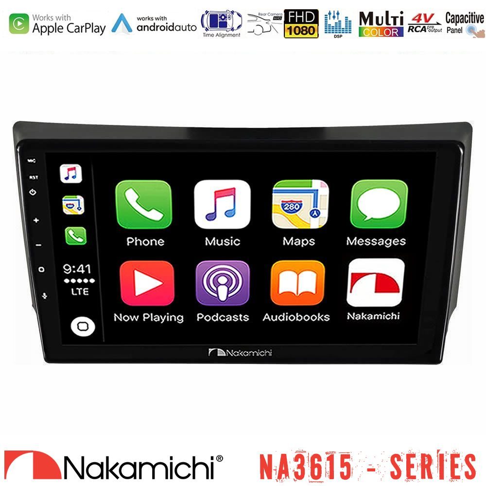 Nakamichi NA3615 Series Με Wireless Carplay & Android Auto Ssangyong Rexton 2002-2006 Media Station Tablet 9"