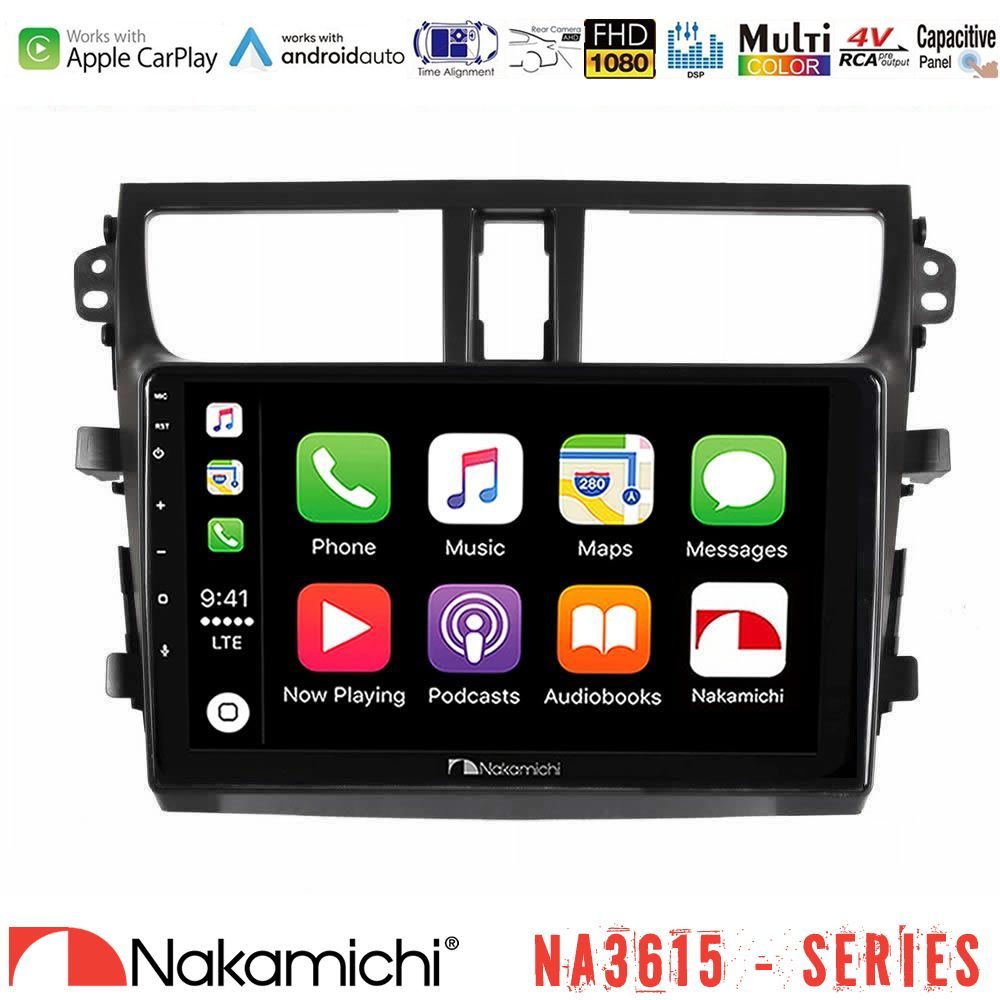 Nakamichi NA3615 Series Με Wireless Carplay & Android Auto Suzuki Celerio 2014-2020 Media Station Tablet 9"