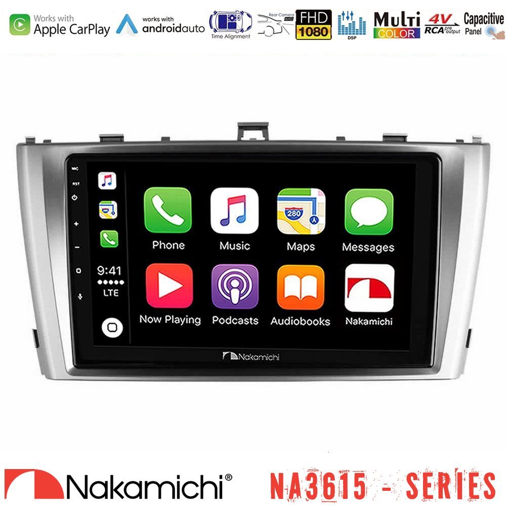 Nakamichi NA3615 Series Με Wireless Carplay & Android Auto Toyota Avensis T27 Media Station Tablet 9"