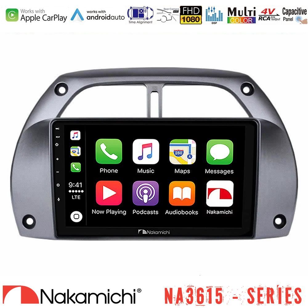 Nakamichi NA3615 Series Με Wireless Carplay & Android Auto Toyota RAV4 2001 - 2006 Media Station Tablet 9"