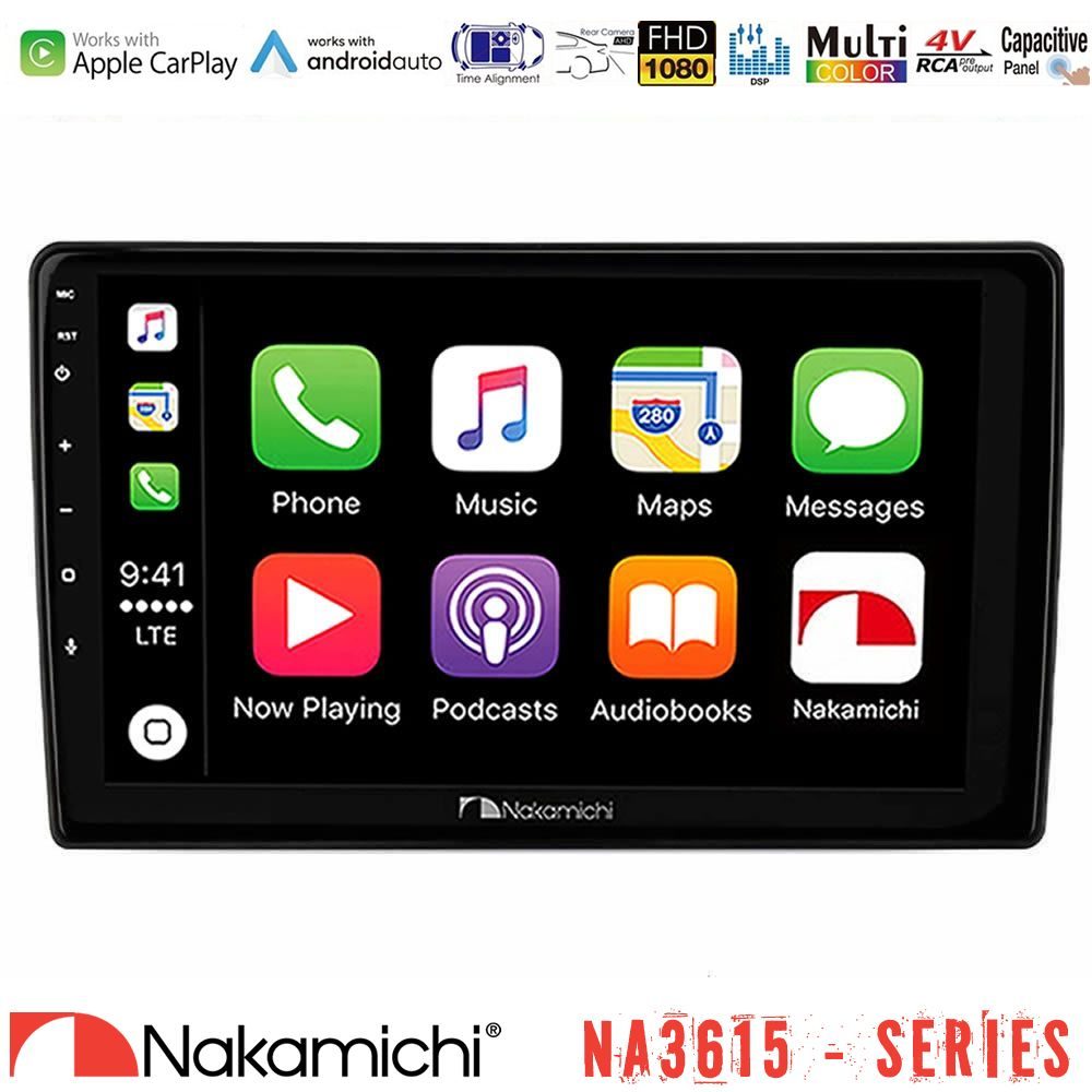 Nakamichi NA3615 Series Με Wireless Carplay & Android Auto VW Group Media Station Tablet 9"