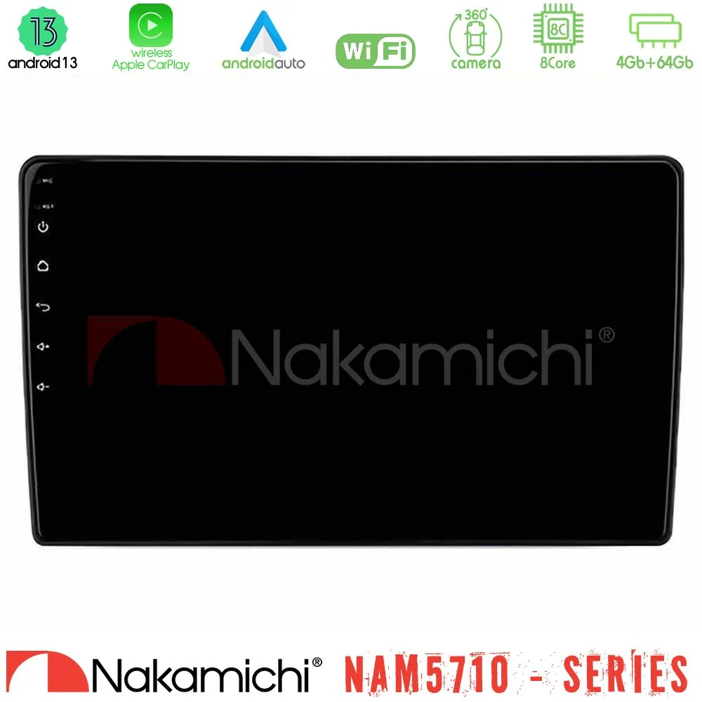 Nakamichi NAM5710 Series 8Core Android13 4+64GB Navigation Multimedia Tablet 9" Με Carplay & Android Auto
