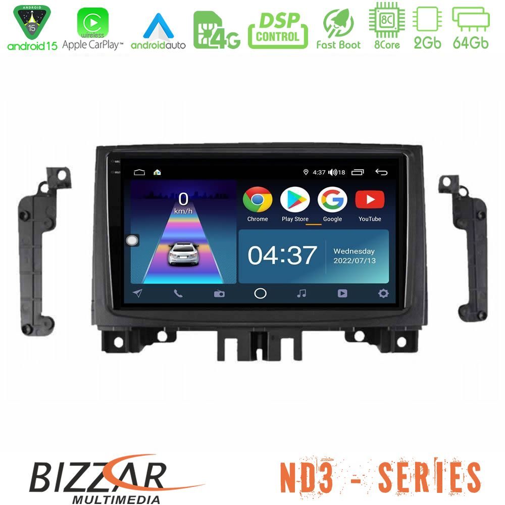 Bizzar ND3 Series 8Core Android15 2+64GB Mercedes Sprinter/VW Crafter 2006-2018 Navigation Multimedia Tablet 9"