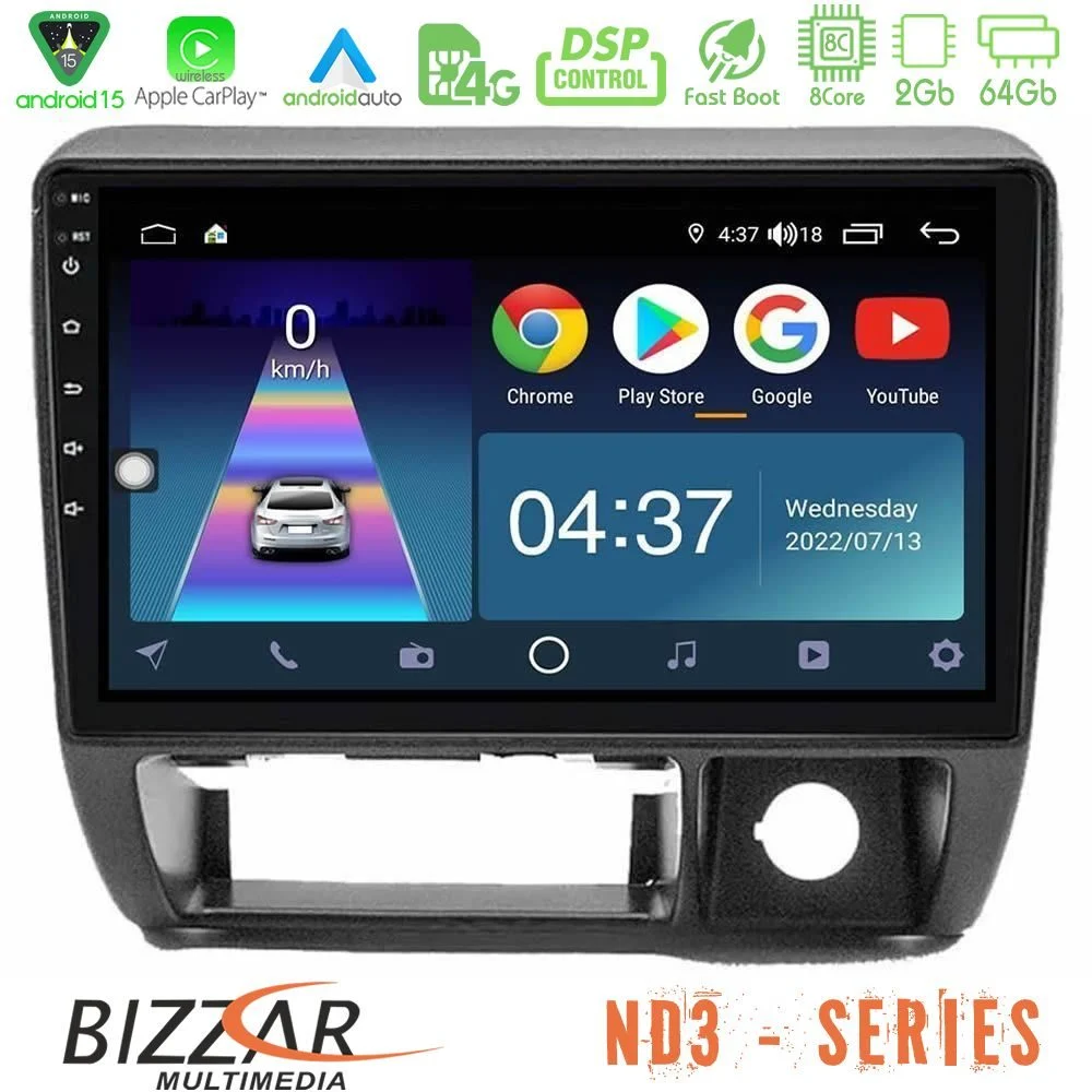 Bizzar ND3 Series 8Core Android15 2+64GB Suzuki Jimny 1998-2005 Navigation Multimedia Tablet 9"