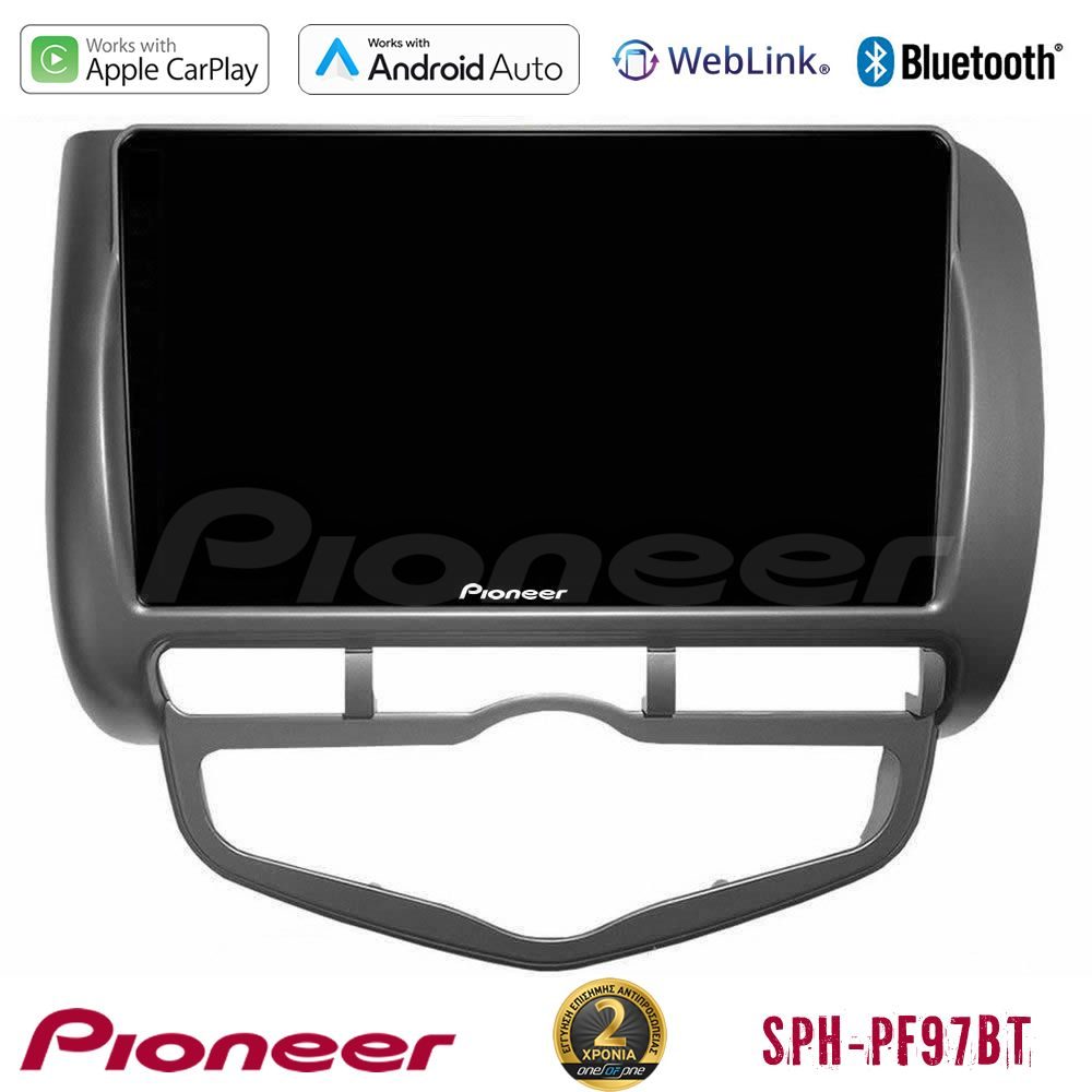 Pioneer SPH-PF97BT Series Honda Jazz 2002-2008 (Auto A/C) Multimedia Station 9" (Tablet Style) Με Carplay & Android Auto