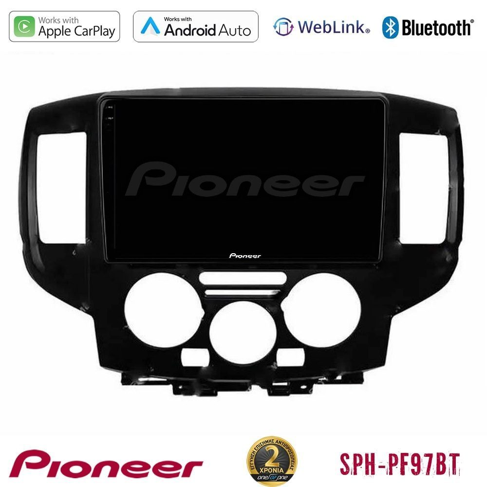 Pioneer SPH-PF97BT Series Nissan NV200 2009 – 2019 Multimedia Station 9" (Tablet Style) Με Carplay & Android Auto (Μαύρο)