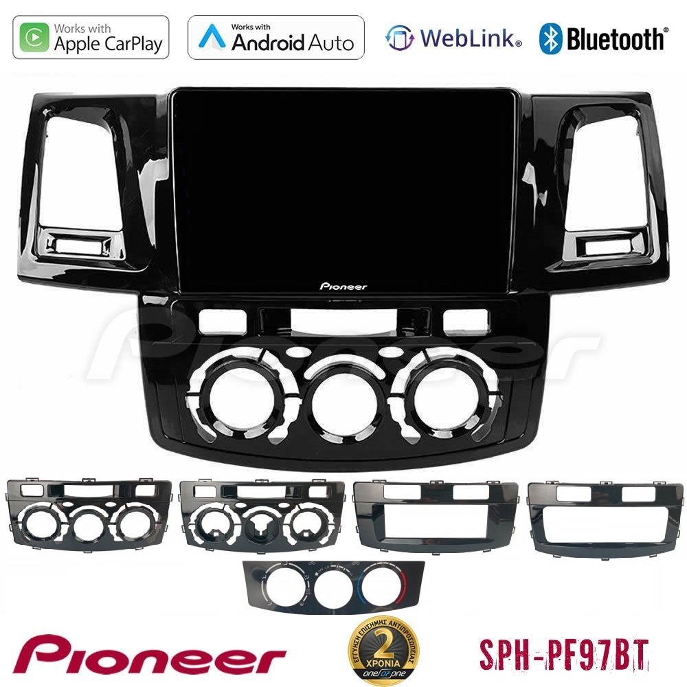 Pioneer SPH-PF97BT Series Toyota Hilux 2007-2016 Multimedia Station 9" (Tablet Style) Με Carplay & Android Auto