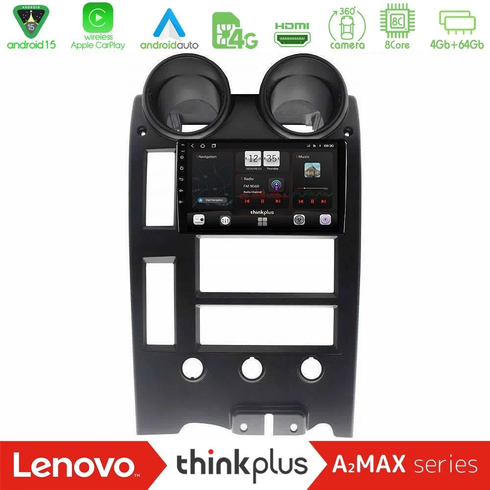 Lenovo Thinkplus A2MAX Series 8Core Android15 4+64GB Hummer H2 2002-2007 Navigation Multimedia Tablet 9"