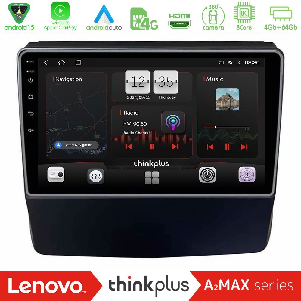Lenovo Thinkplus A2MAX Series 8Core Android15 4+64GB Subaru Forester/Impreza 2018-2021 Navigation Multimedia Tablet 9" Lenovo Thinkplus A2MAX Series 8Core Android15 4+64GB Subaru Forester/Impreza 2018-2021 Navigation Multimedia Tablet 9"