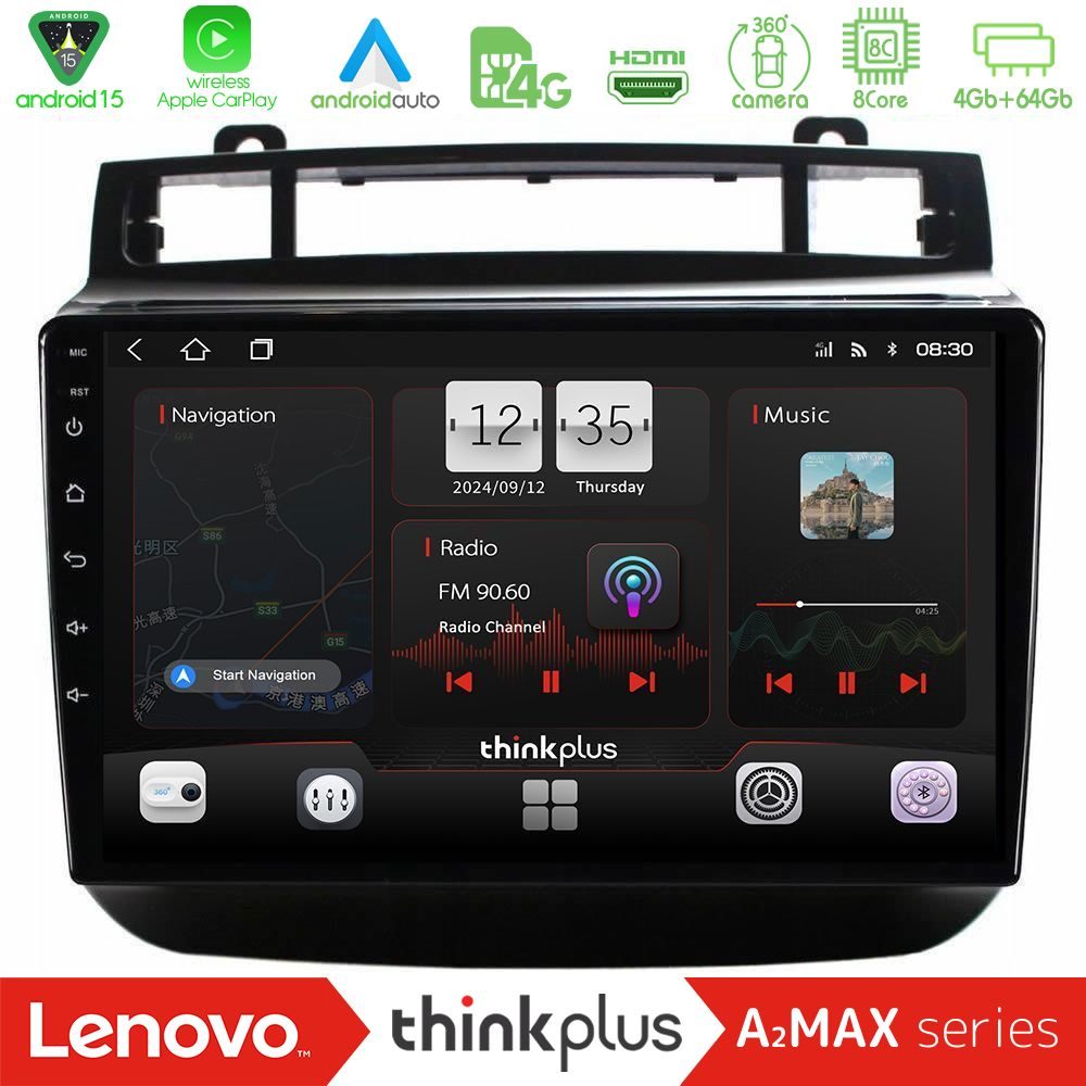 Lenovo Thinkplus A2MAX Series 8Core Android15 4+64GB VW Touareg 2011-2018 Navigation Multimedia Tablet 9" Lenovo Thinkplus A2MAX Series 8Core Android15 4+64GB VW Touareg 2011-2018 Navigation Multimedia Tablet 9"