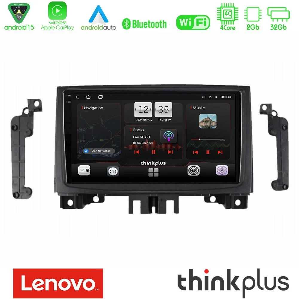 Lenovo Thinkplus Series 4Core Android15 2+32GB Mercedes Sprinter/VW Crafter 2006-2018 Navigation Multimedia Tablet 9" Με Carplay & Android Auto
