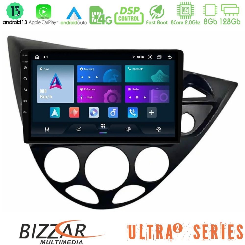 Bizzar Ultra Series Ford Focus 1999-2004 (RHD) 8core Android13 8+128GB Navigation Multimedia Tablet 9"