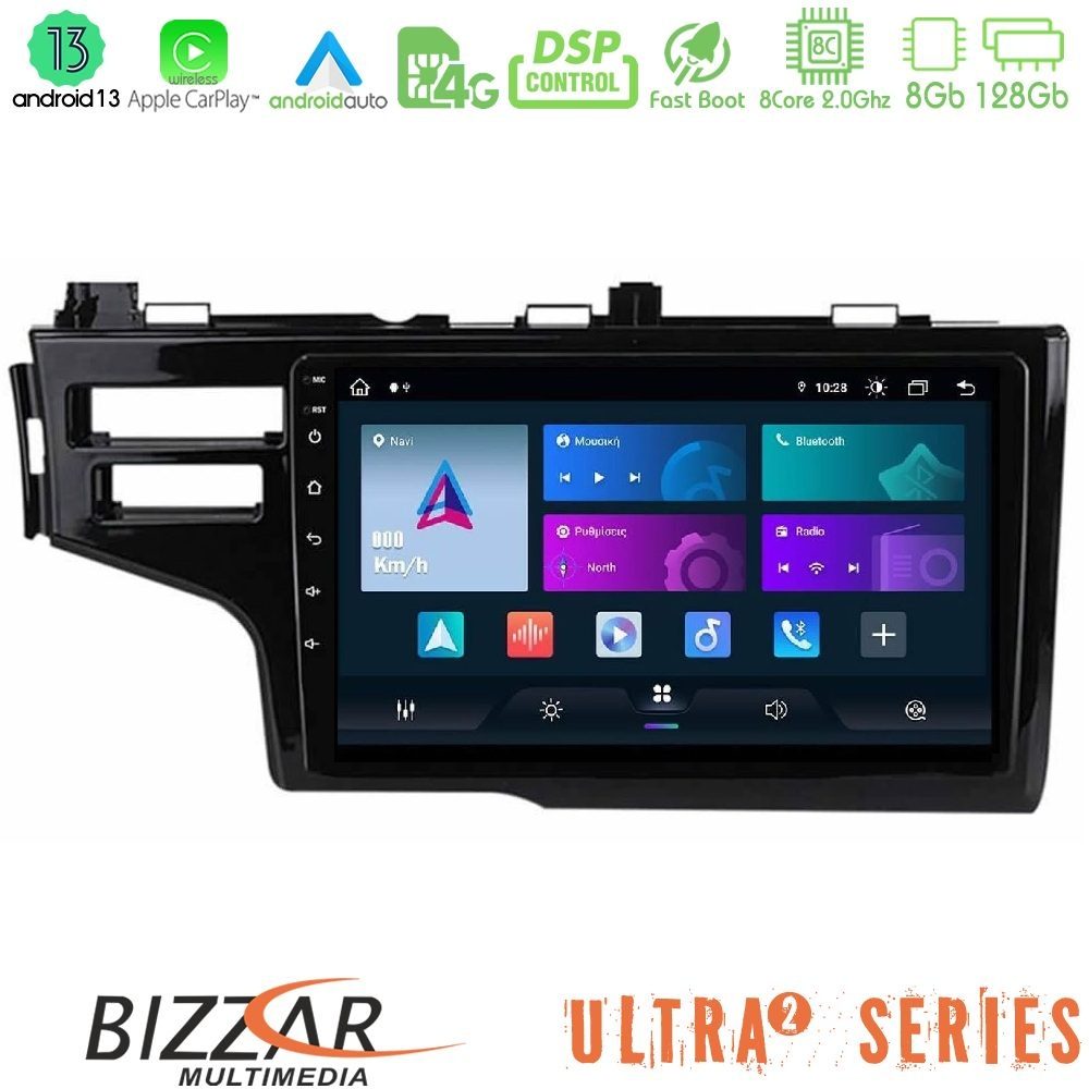 Bizzar Ultra Series Honda Jazz 2013-2020 8core Android13 8+128GB Navigation Multimedia Tablet 9"