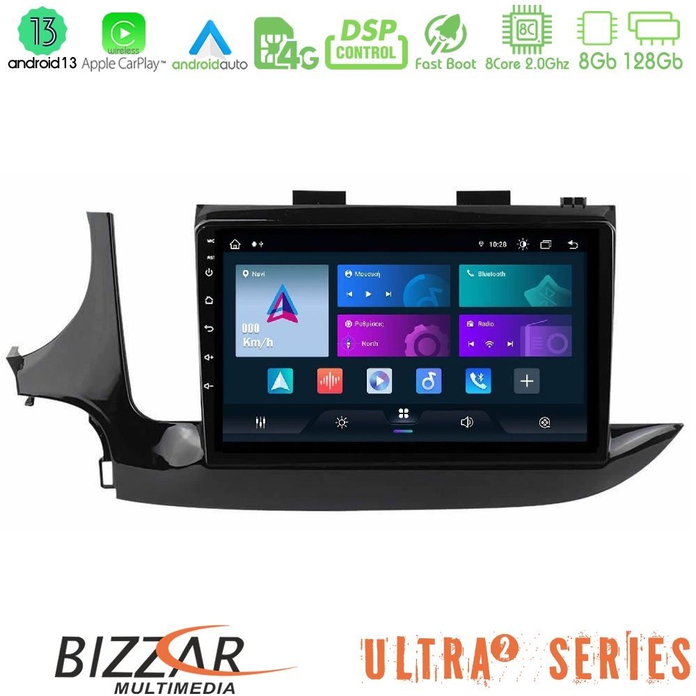 Bizzar Ultra Series Opel Mokka 2016-2020 8core Android13 8+128GB Navigation Multimedia Tablet 9"