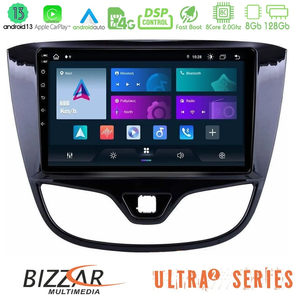 Bizzar Ultra Series Opel Karl 2017-2019 8core Android13 8+128GB Navigation Multimedia Tablet 9"