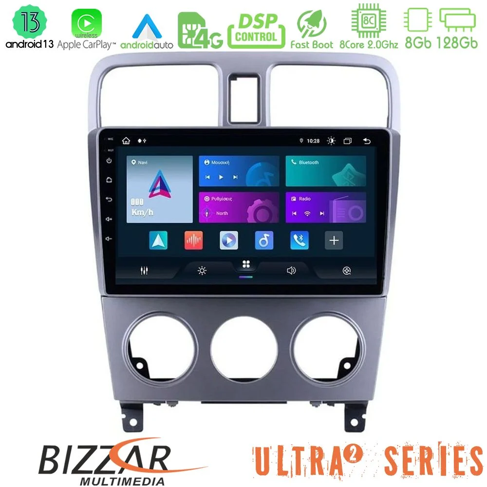 Bizzar Ultra Series Subaru Forester 2003-2007 8core Android13 8+128GB Navigation Multimedia Tablet 9"