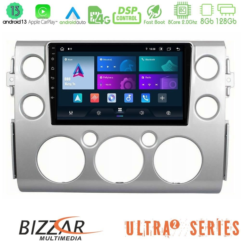 Bizzar Ultra Series Toyota FJ 2007-2014 8core Android13 8+128GB Navigation Multimedia Tablet 9"