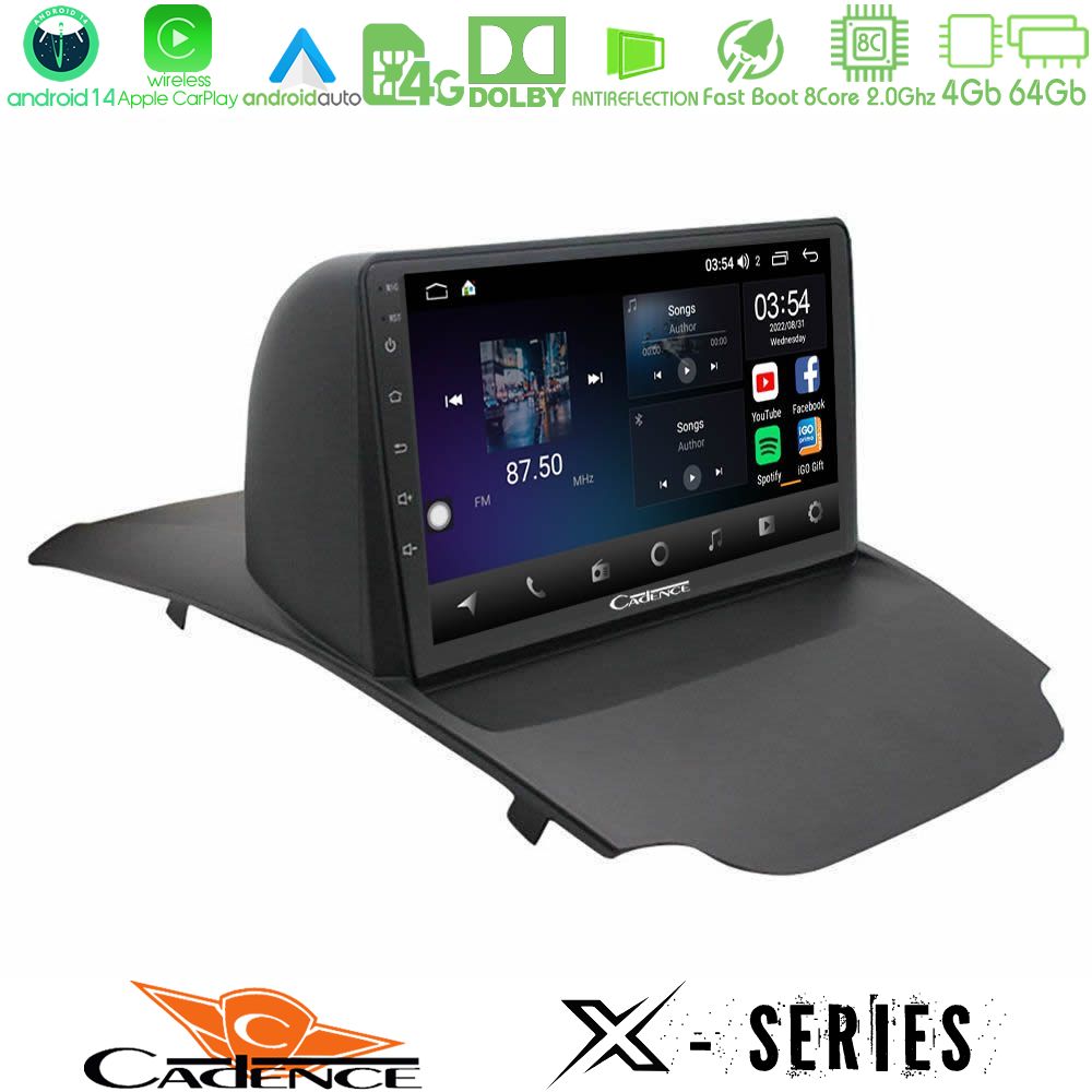 Cadence X Series Ford Ecosport 2014-2017 8core Android 14 4+64GB Navigation Multimedia Tablet 9"