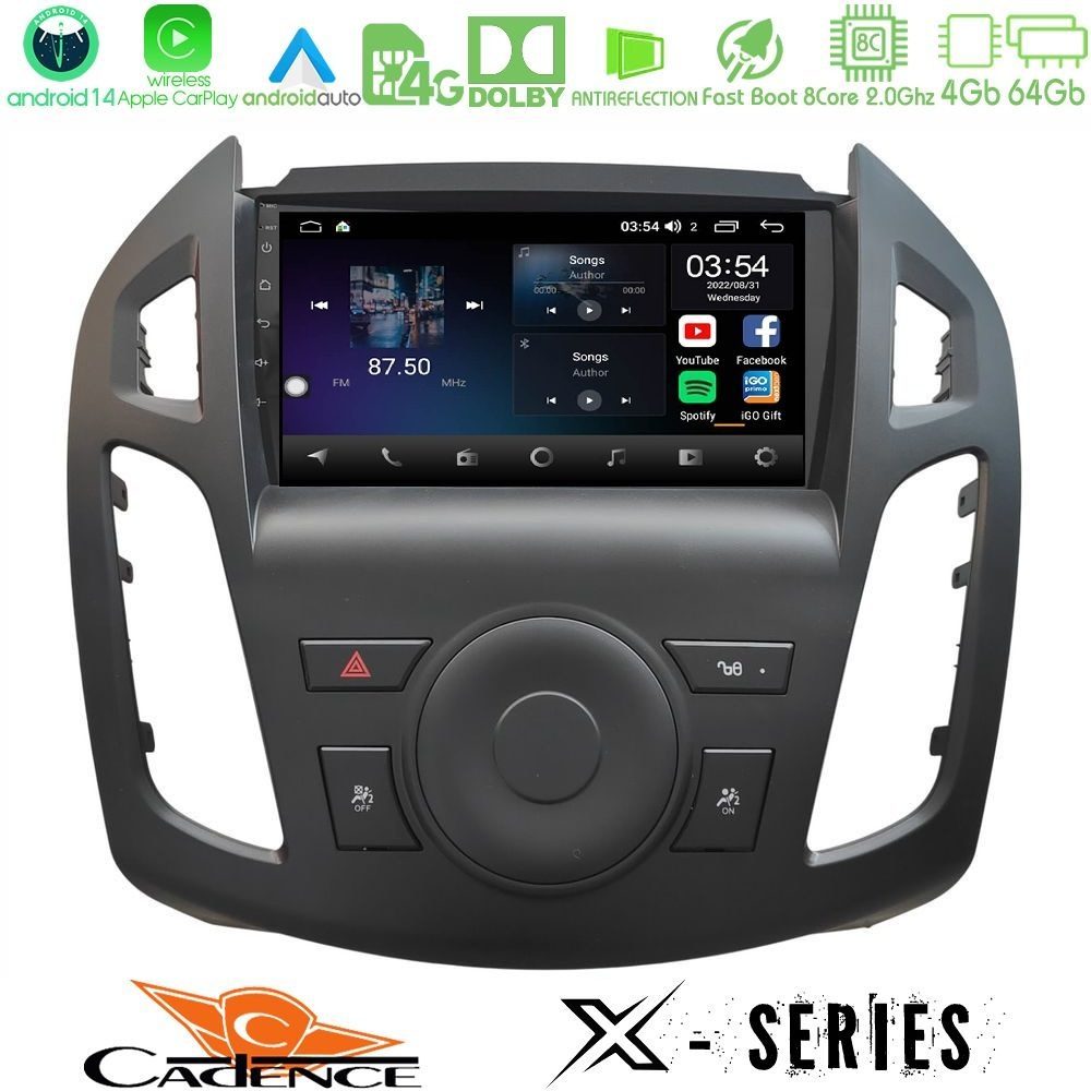 Cadence X Series Ford Transit Connect 8core Android 14 4+64GB Navigation Multimedia Tablet 9"