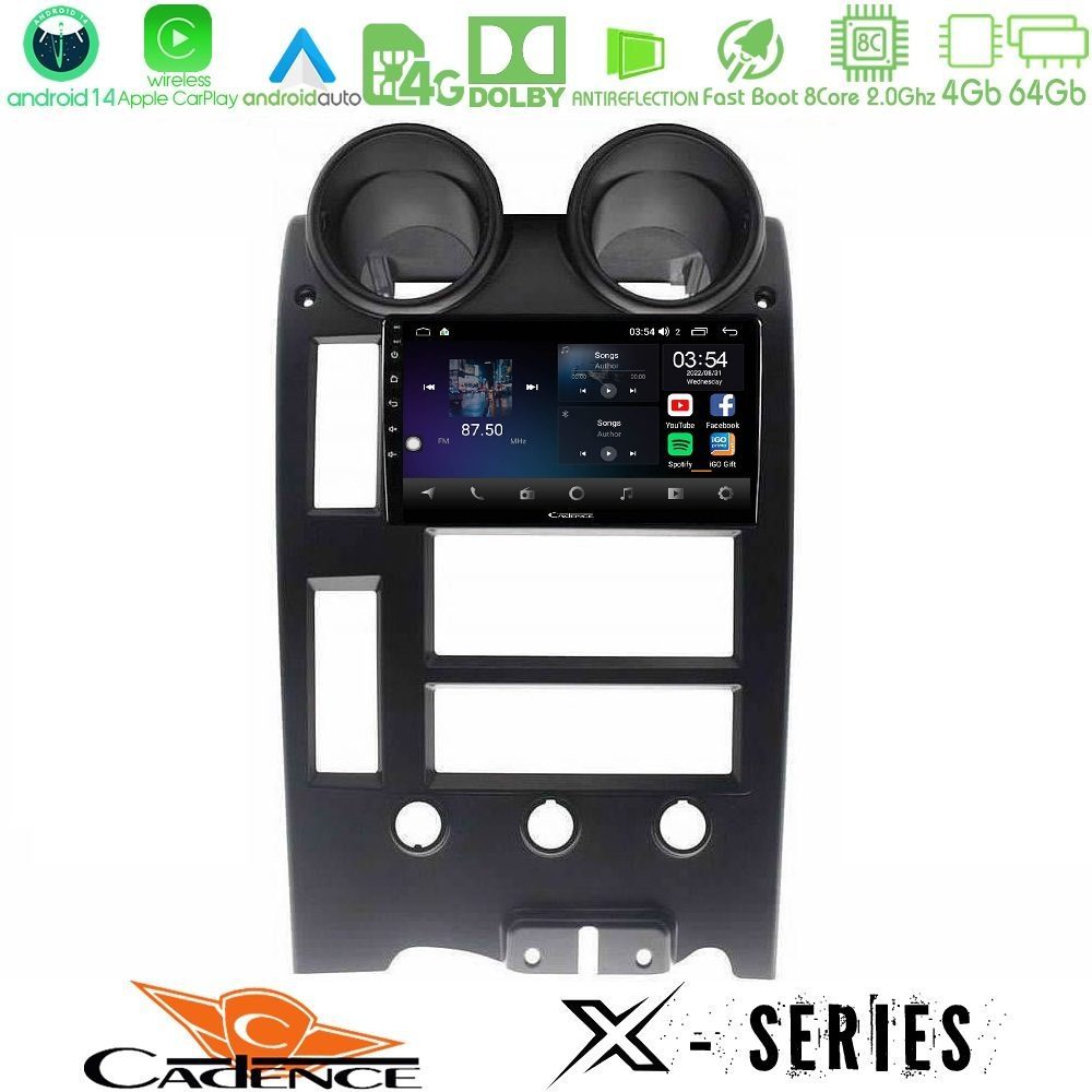 Cadence X Series Hummer H2 2002-2007 8core Android 14 4+64GB Navigation Multimedia Tablet 9"