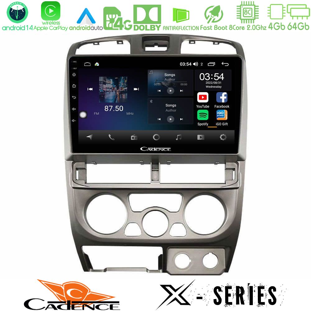 Cadence X Series Isuzu D-Max 2004-2006 8core Android 14 4+64GB Navigation Multimedia Tablet 9"