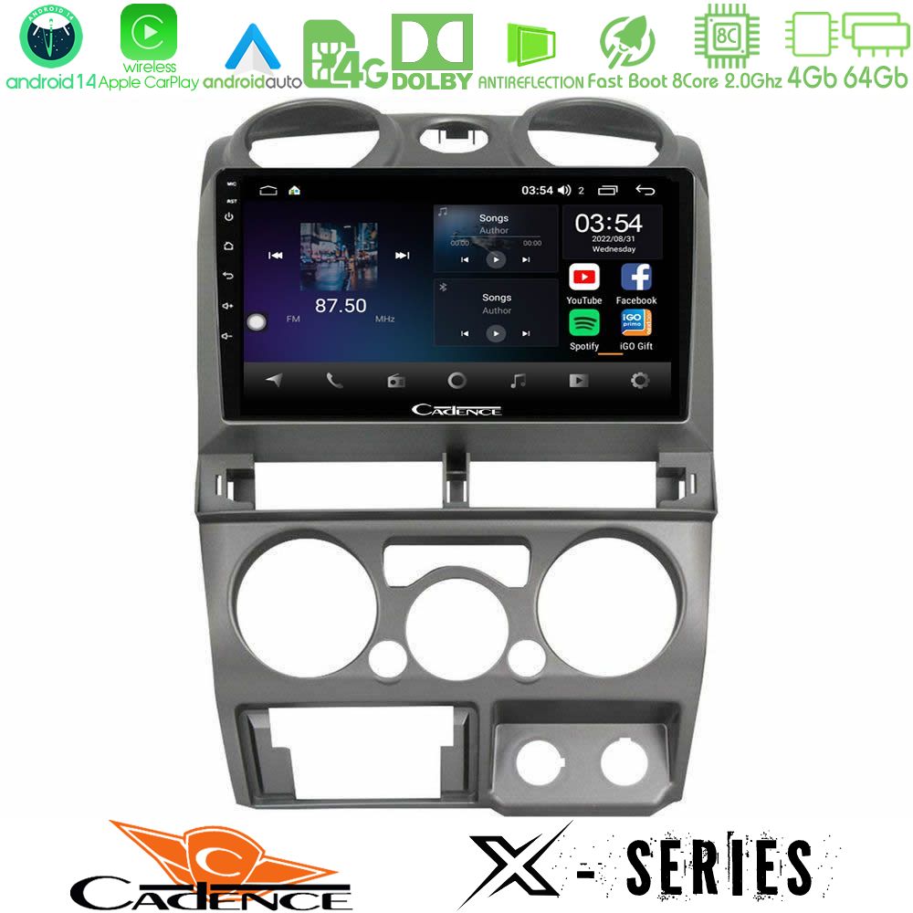 Cadence X Series Isuzu D-Max 2007-2011 8core Android 14 4+64GB Navigation Multimedia Tablet 9"