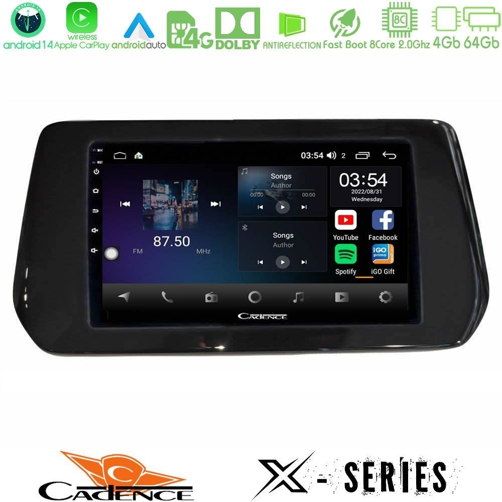 Cadence X Series Suzuki Swift 2024-> 8core Android 14 4+64GB Navigation Multimedia Tablet 9"