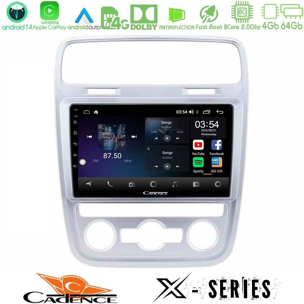 Cadence X Series VW Scirocco 2014 – 2017 8core Android 14 4+64GB Navigation Multimedia Tablet 9"