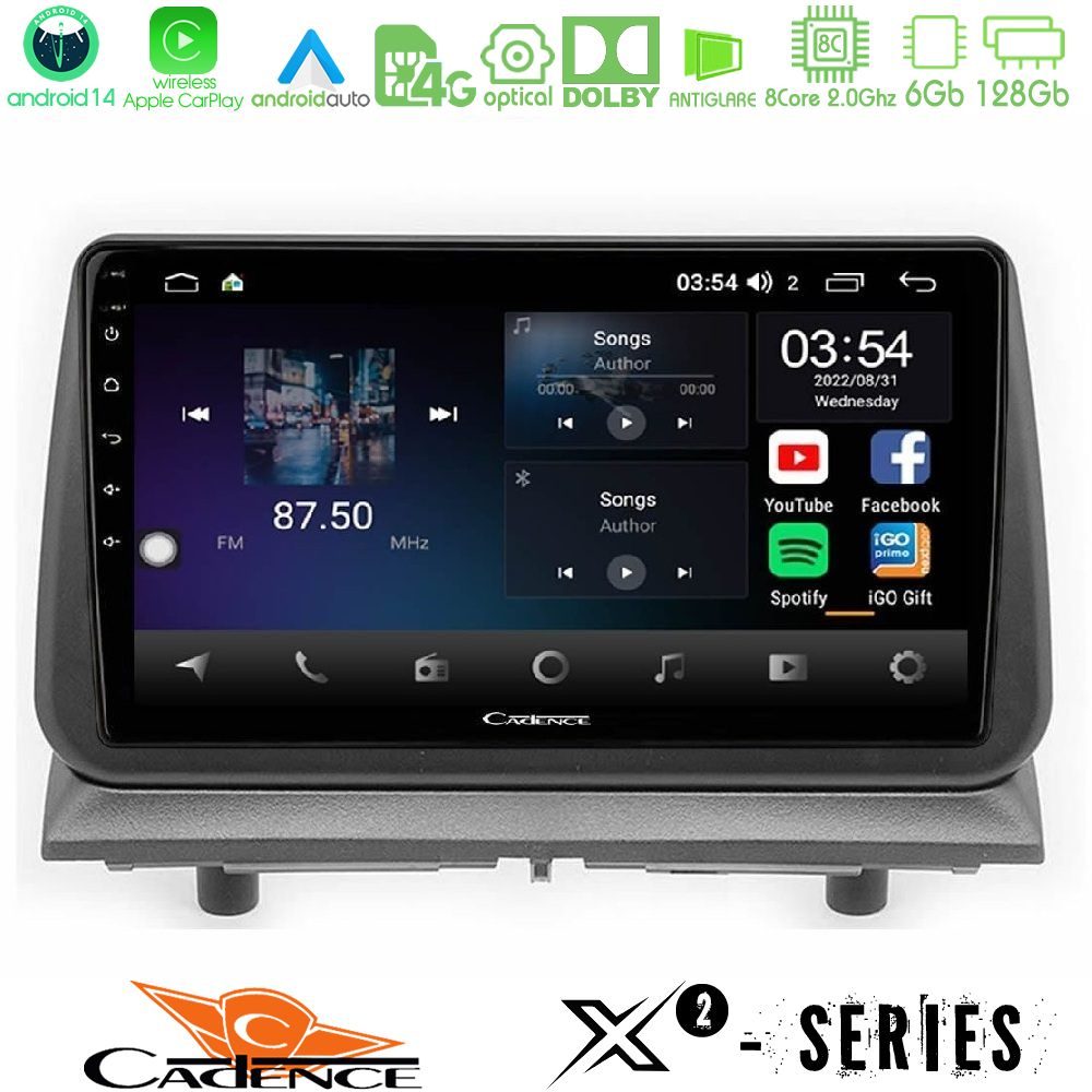 Cadence X2 Series 8Core Android14 6+128GB  Dodge Nitro 2007-2011 Navigation Multimedia Tablet 9"