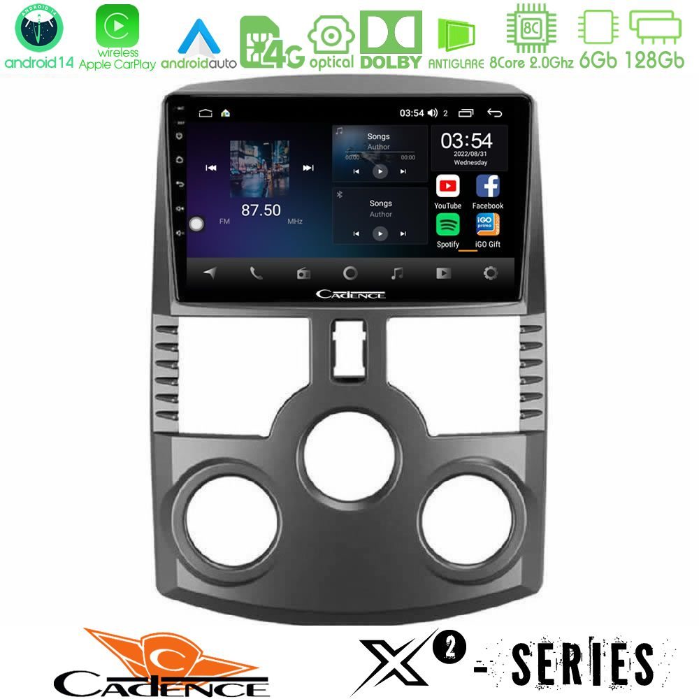 Cadence X2 Series 8Core Android14 6+128GB Daihatsu Terios Navigation Multimedia Tablet 9"