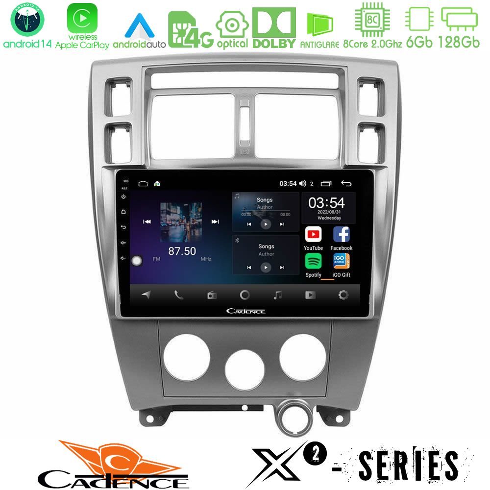 Cadence X2 Series 8Core Android14 6+128GB  Hyundai Tucson Navigation Multimedia Tablet 10"