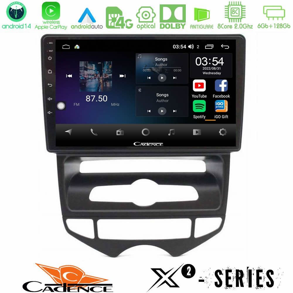 Cadence X2 Series 8Core Android14 6+128GB Hyundai ix20 2010-2020 (AUTO A/C) Navigation Multimedia Tablet 10"