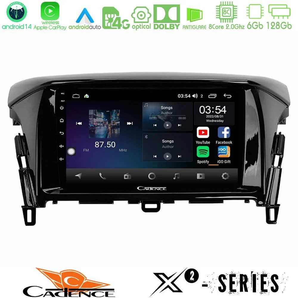 Cadence X2 Series 8Core Android14 6+128GB  Mitsubishi Eclipse Cross Navigation Multimedia Tablet 9"