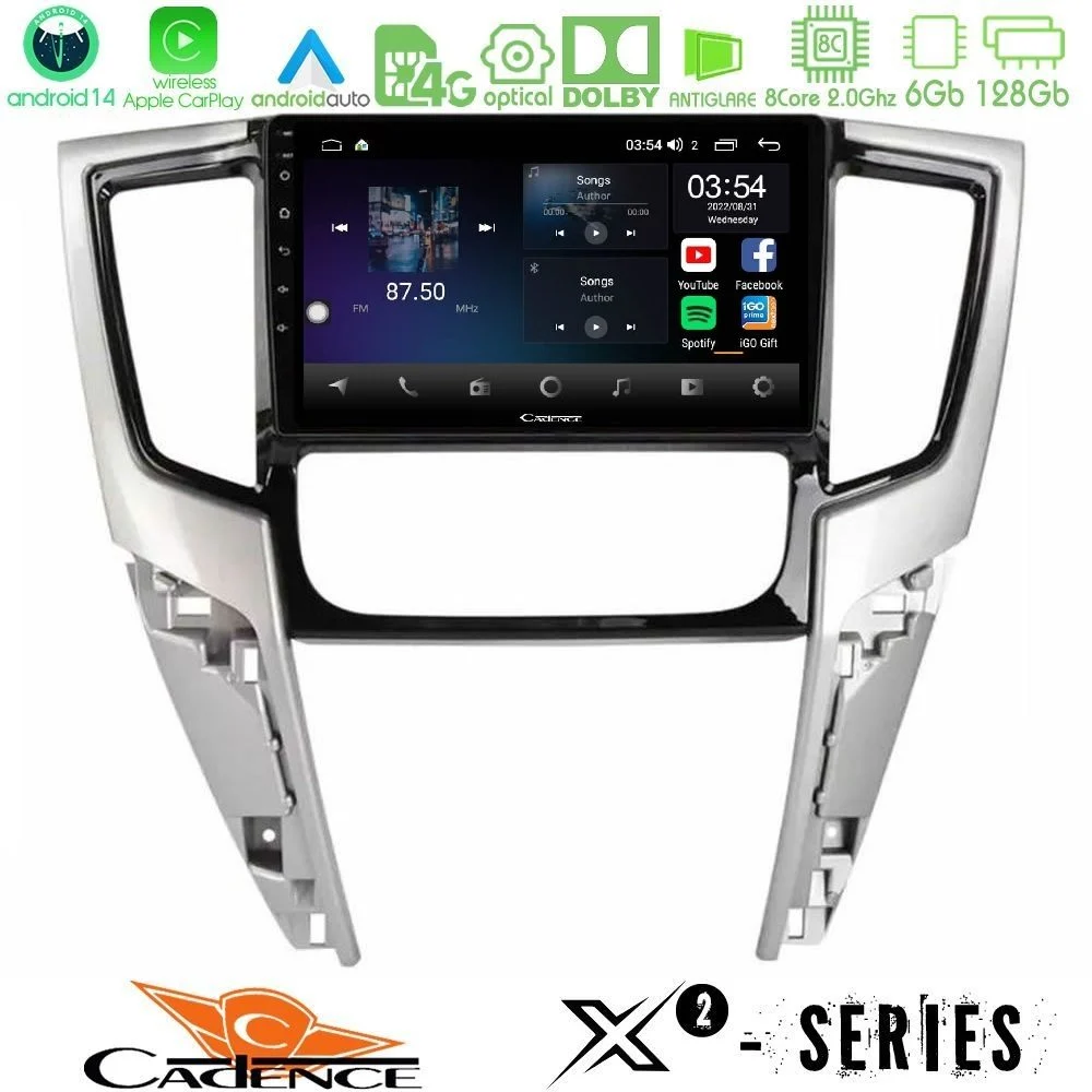 Cadence X2 Series 8Core Android14 6+128GB Mitsubishi L200 2019-2023 Navigation Multimedia Tablet 9"