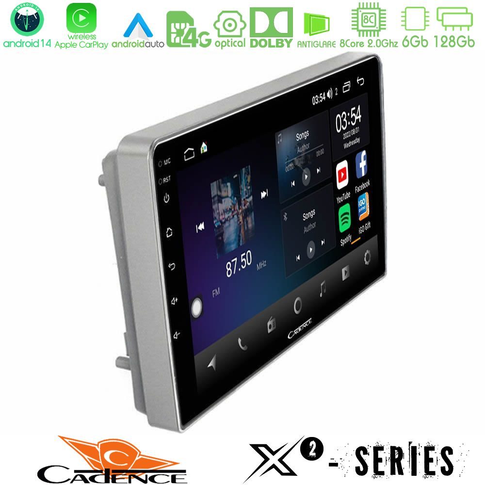 Cadence X2 Series 8Core Android14 6+128GB  Opel Astra/Corsa/Antara/Zafira Navigation Multimedia Tablet 9"