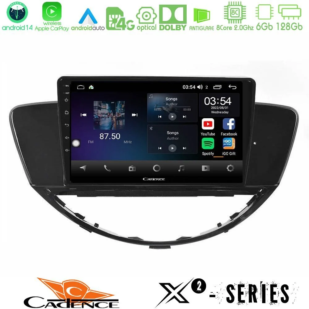 Cadence X2 Series 8Core Android14 6+128GB Subaru Tribeca 2007-2014 Navigation Multimedia Tablet 9"