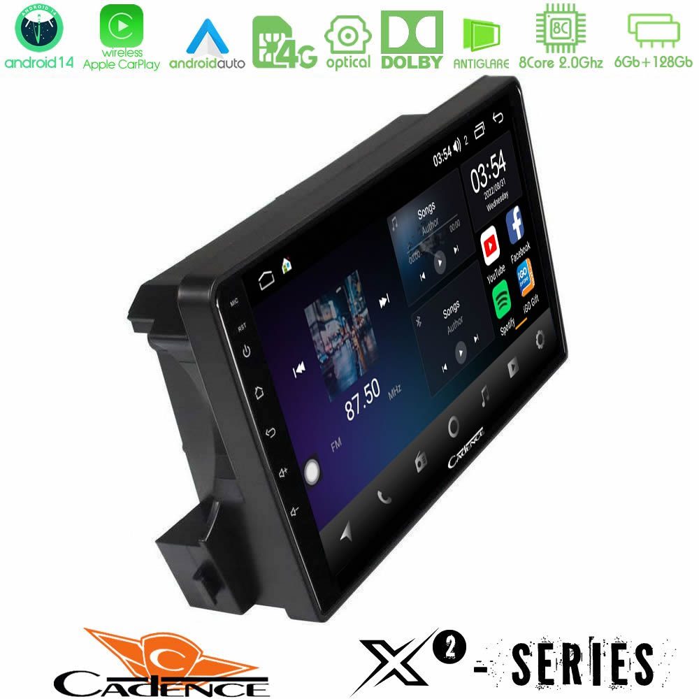 Cadence X2 Series 8Core Android14 6+128GB Ssangyong Actyon/Kyron 2005-2014 Navigation Multimedia Tablet 9"