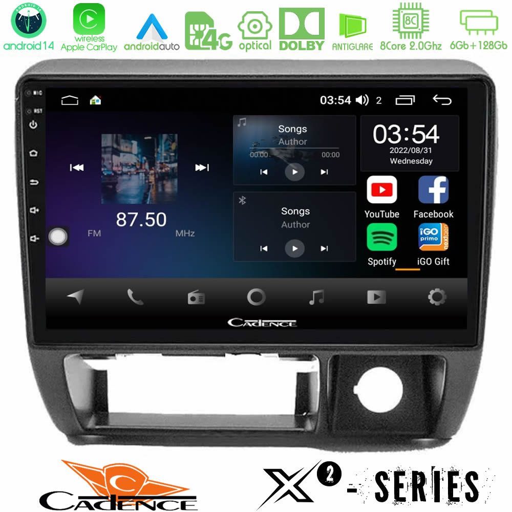 Cadence X2 Series 8Core Android14 6+128GB Suzuki Jimny 1998-2005 Navigation Multimedia Tablet 9"