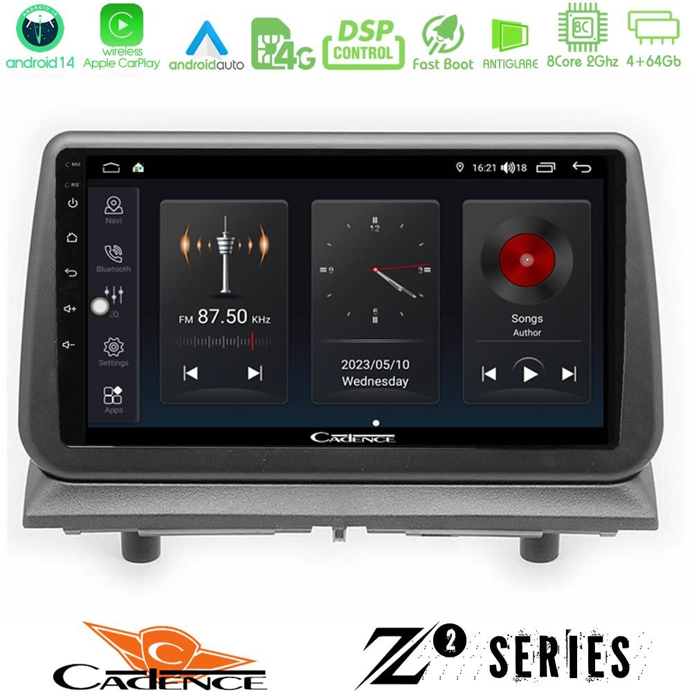 Cadence Z2 Series 8Core Android14 4+64GB  Dodge Nitro 2007-2011 Navigation Multimedia Tablet 9" Με Carplay & Android Auto Με Carplay & Android Auto