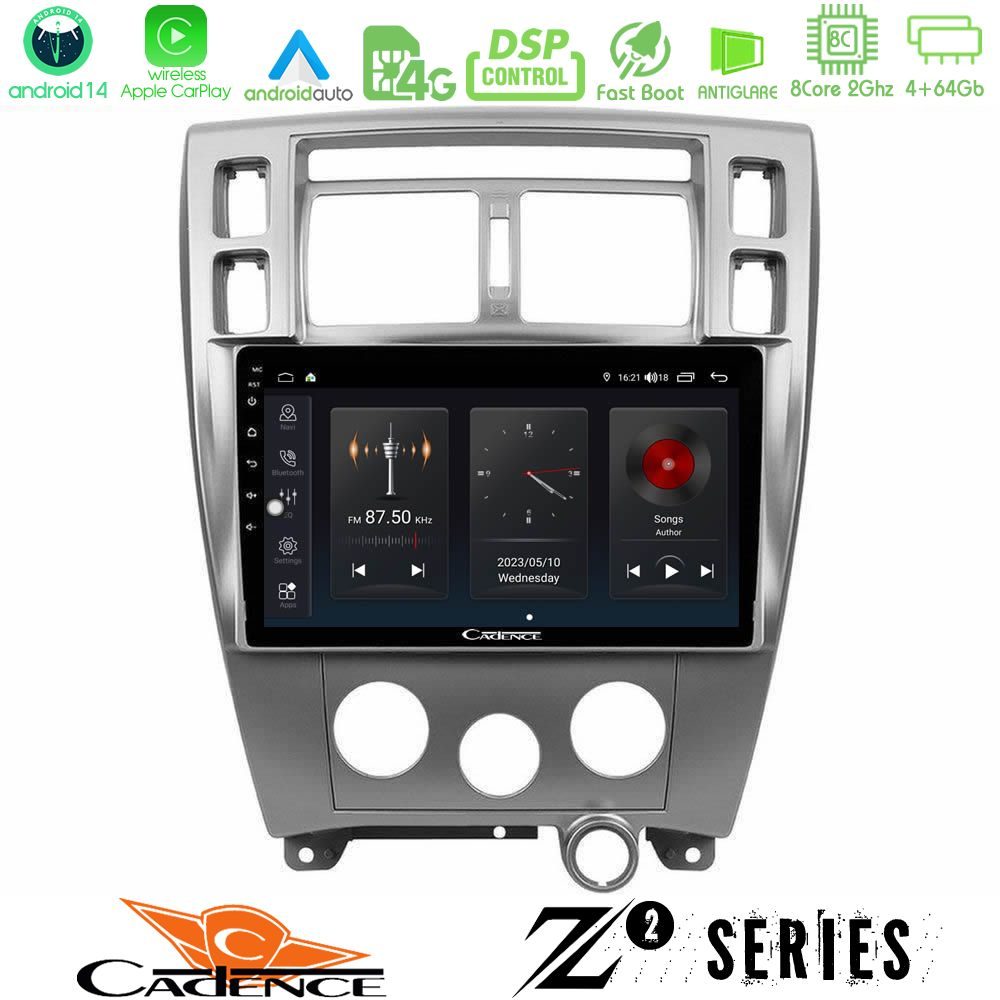 Cadence Z2 Series 8Core Android14 4+64GB  Hyundai Tucson Navigation Multimedia Tablet 10" Με Carplay & Android Auto