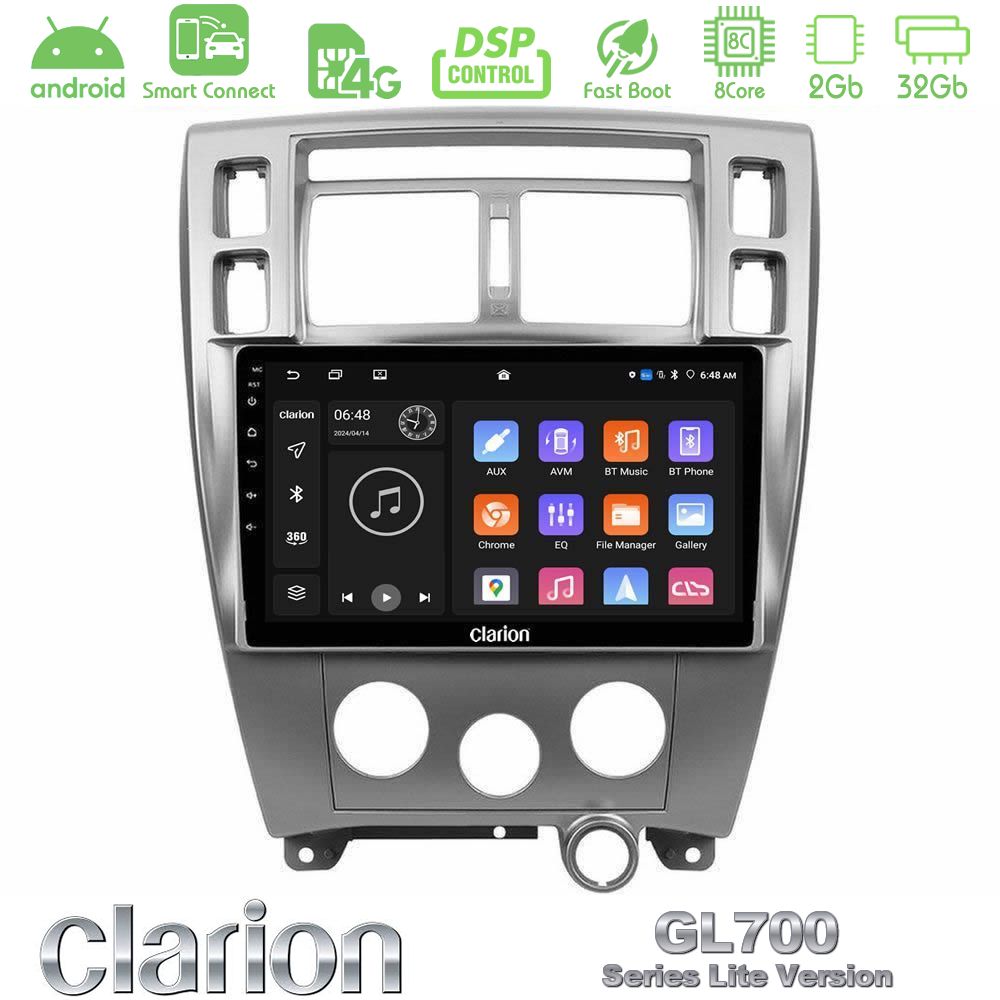 Clarion GL700 Lite Series 8Core Android ClarionOS 2+32GB Hyundai Tucson Navigation Multimedia Tablet 10" Με Carplay & Android Auto