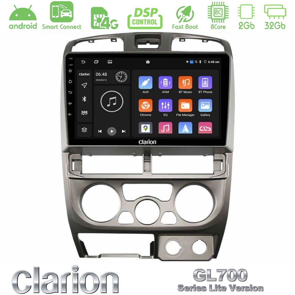 Clarion GL700 Lite Series 8Core Android ClarionOS 2+32GB Isuzu D-Max 2004-2006 Navigation Multimedia Tablet 9" Με Carplay & Android Auto