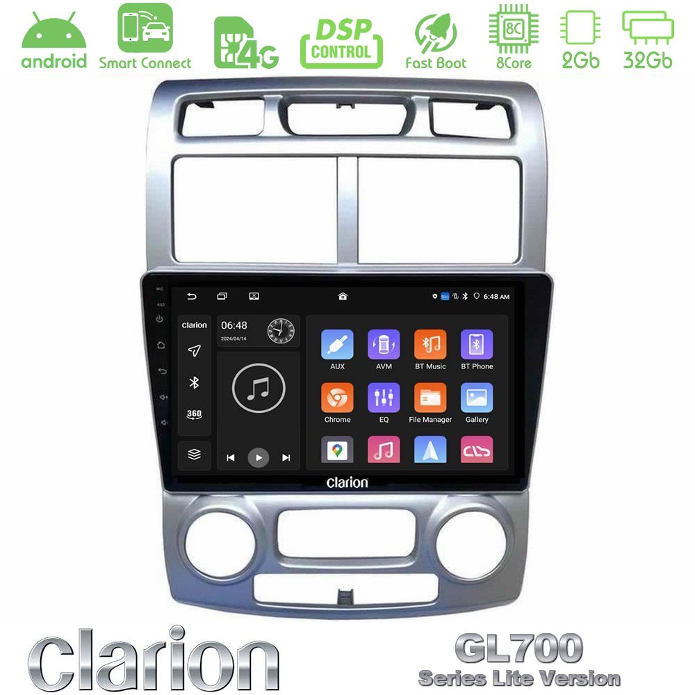 Clarion GL700 Lite Series 8Core Android ClarionOS 2+32GB Kia Sportage 2005-2008 Navigation Multimedia Tablet 9"" Με Carplay & Android Auto