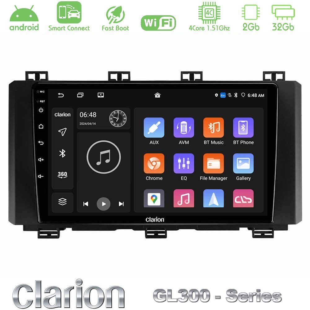 Clarion GL300 Series 4Core Android ClarionOS 2+32GB Seat Ateca 2017-2021 Navigation Multimedia Tablet 9" Με Carplay & Android Auto