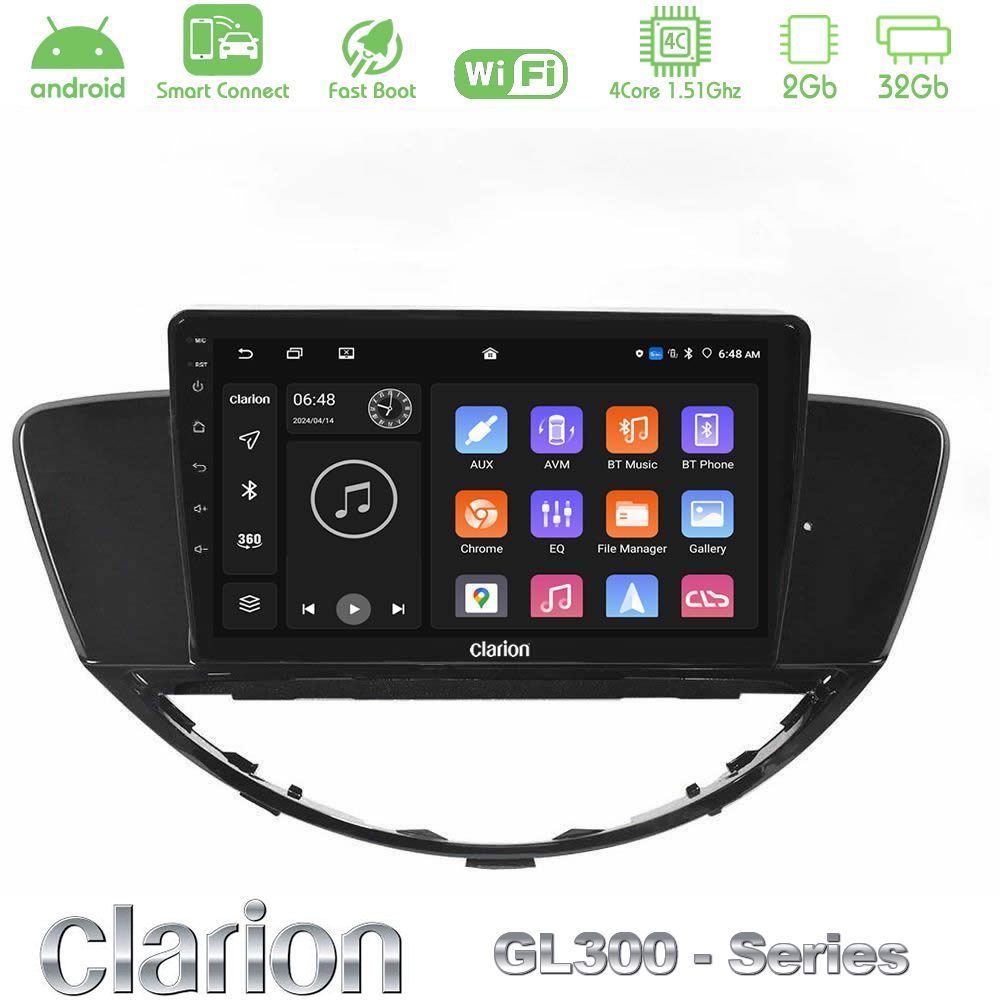 Clarion GL300 Series 4Core Android ClarionOS 2+32GB Subaru Tribeca 2007-2014 Navigation Multimedia Tablet 9" Με Carplay & Android Auto